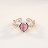 Wired Dusk Heart Ring