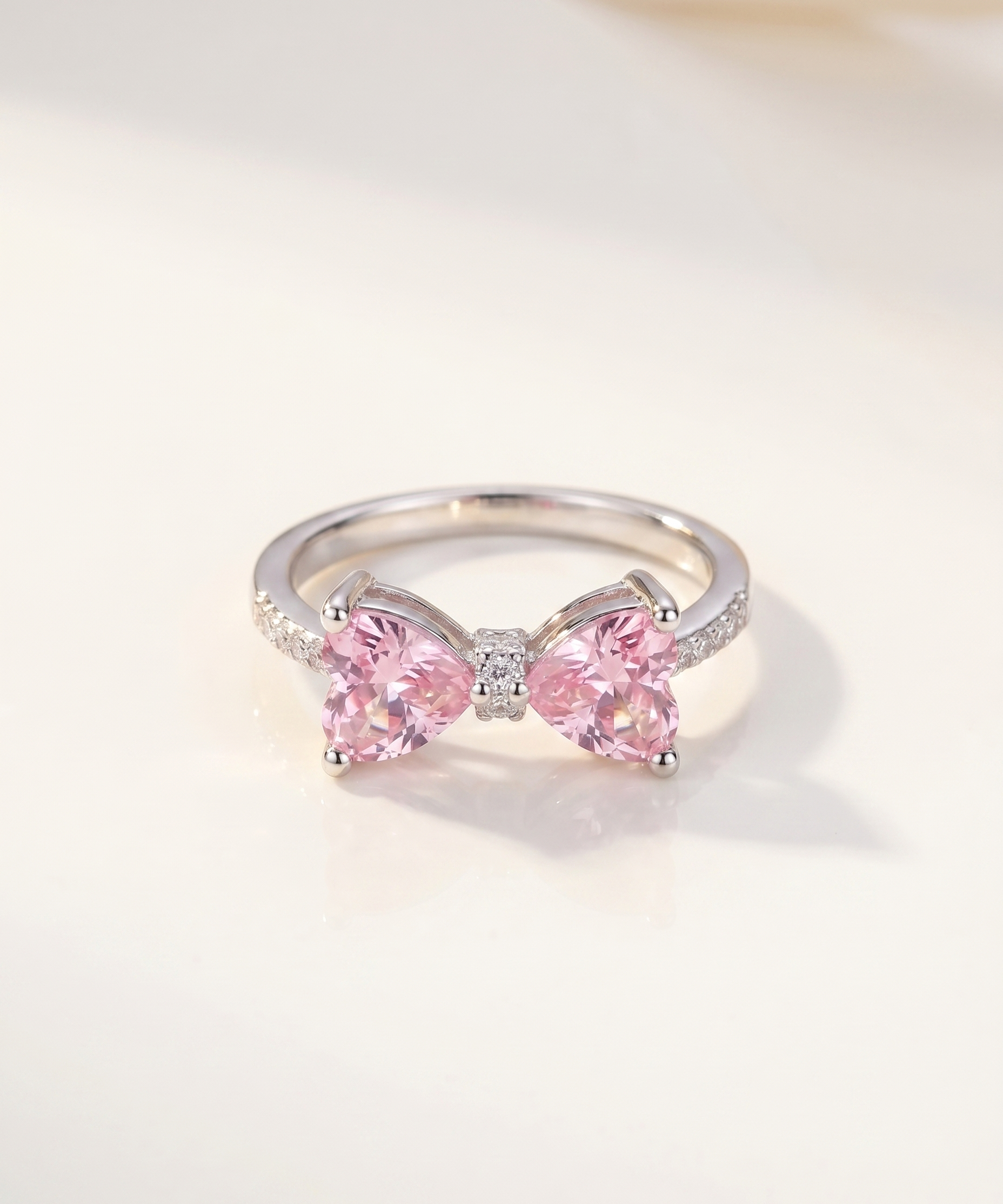 Pink Bow Ring