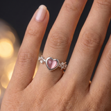 Wired Dusk Heart Ring