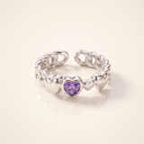 Amethyst Chain Ring