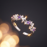 Amethyst Star Ring