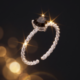 Smoky Heart Ring