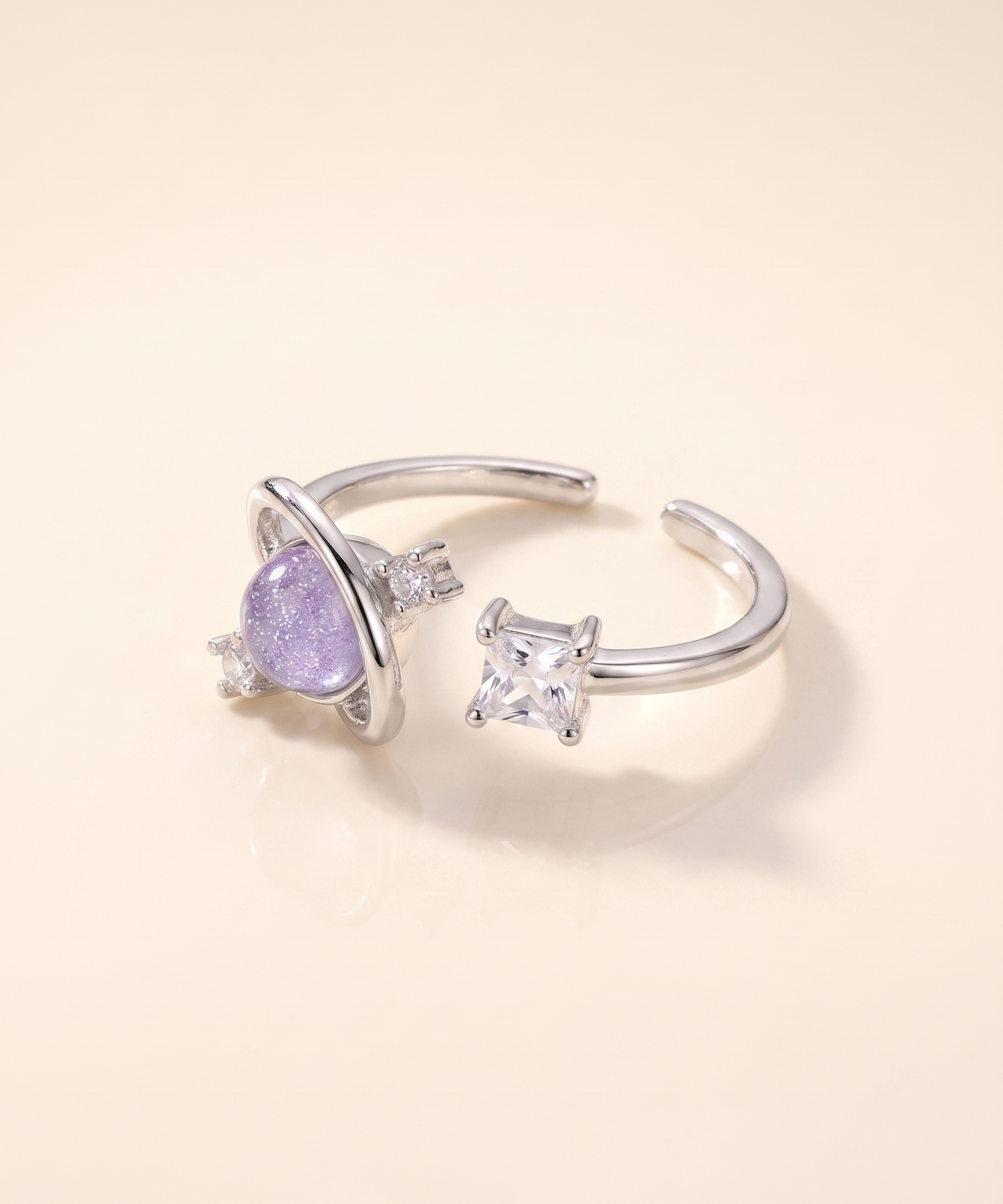 Lilac Planet Ring