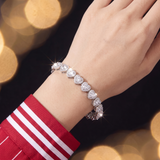 Tennis Heart Necklace & Bracelet