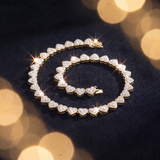 Tennis Heart Necklace & Bracelet